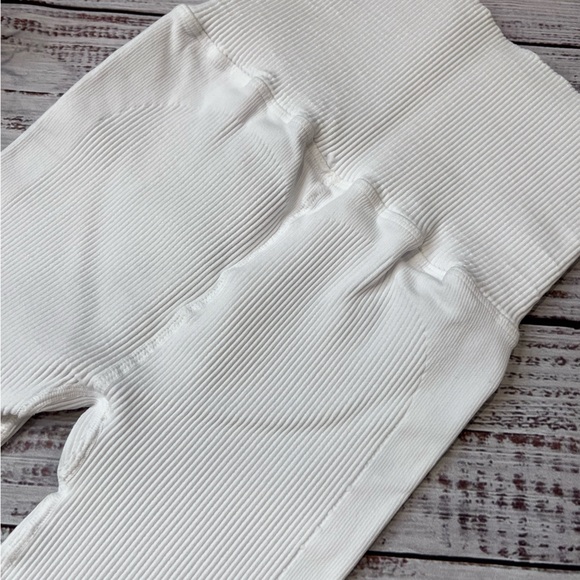 Free People Movement Happiness Runs Extra Hi Rise White Leggings - Picture 6 of 9